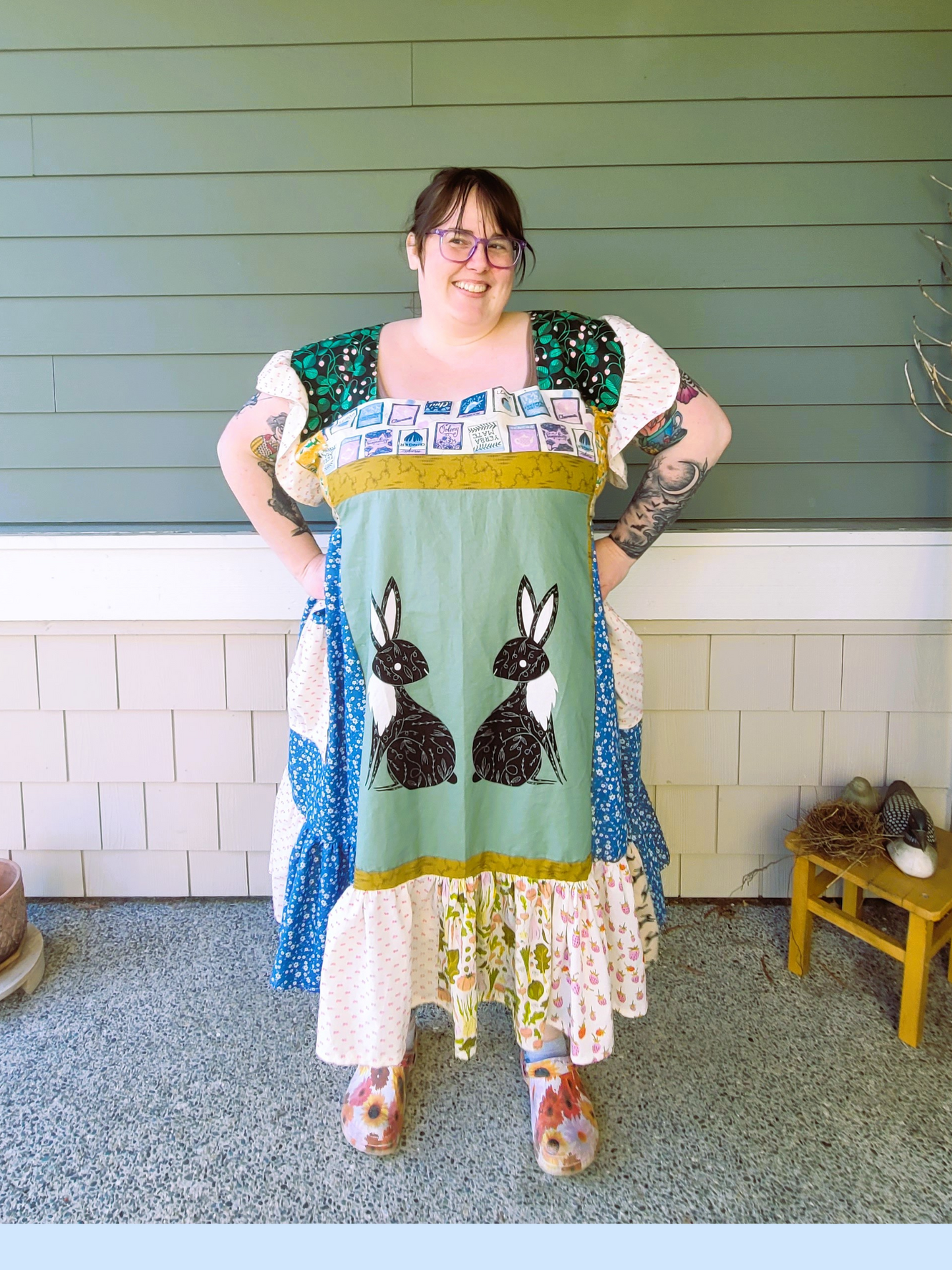Polly Tea Dress Pattern PDF - Sizes XS-5XL
