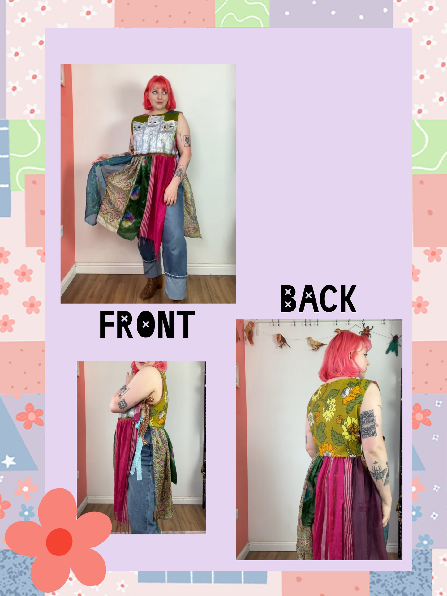 The Kitty Apron Dress Pattern PDF - Sizes XS-5XL