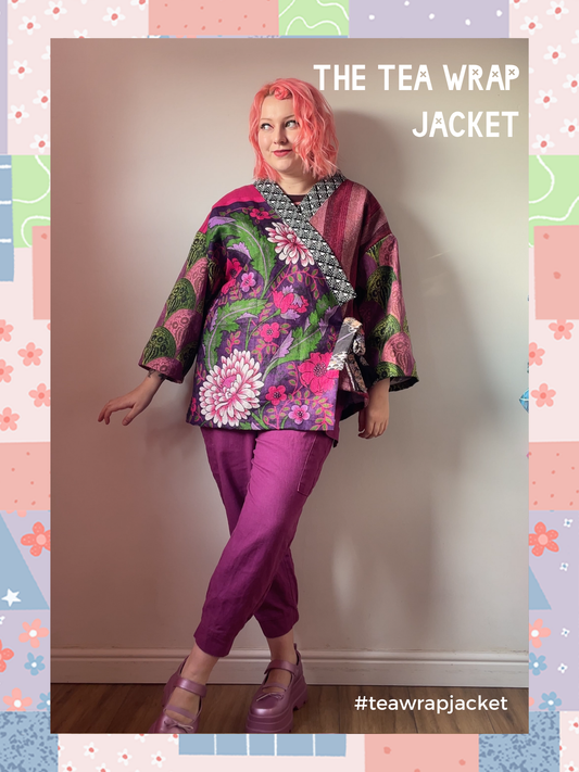 Tea Wrap Jacket Pattern PDF - Sizes S-5XL