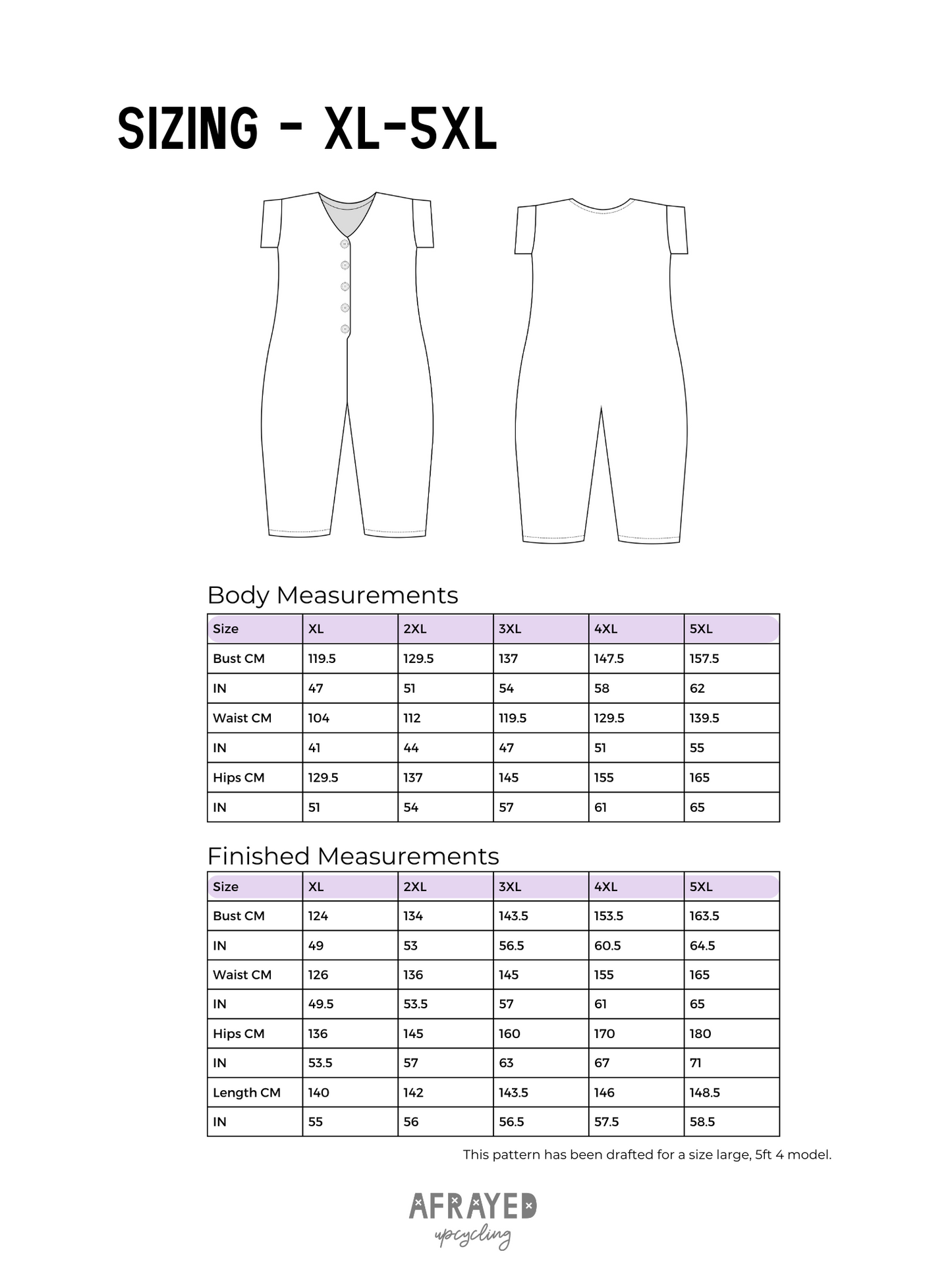 The Beryl Jumpsuit Pattern PDF - Sizes XS-5XL