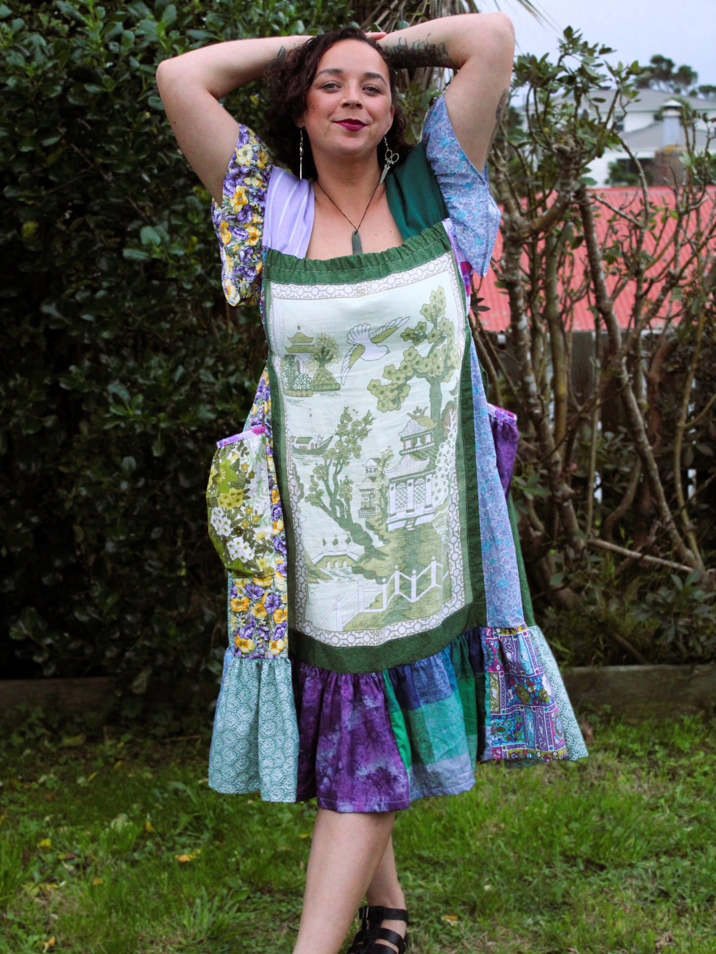 Polly Tea Dress Pattern PDF - Sizes XS-5XL