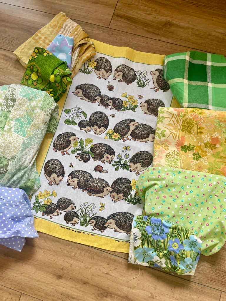 Tea Towel Custom Garment - Prickly Friends