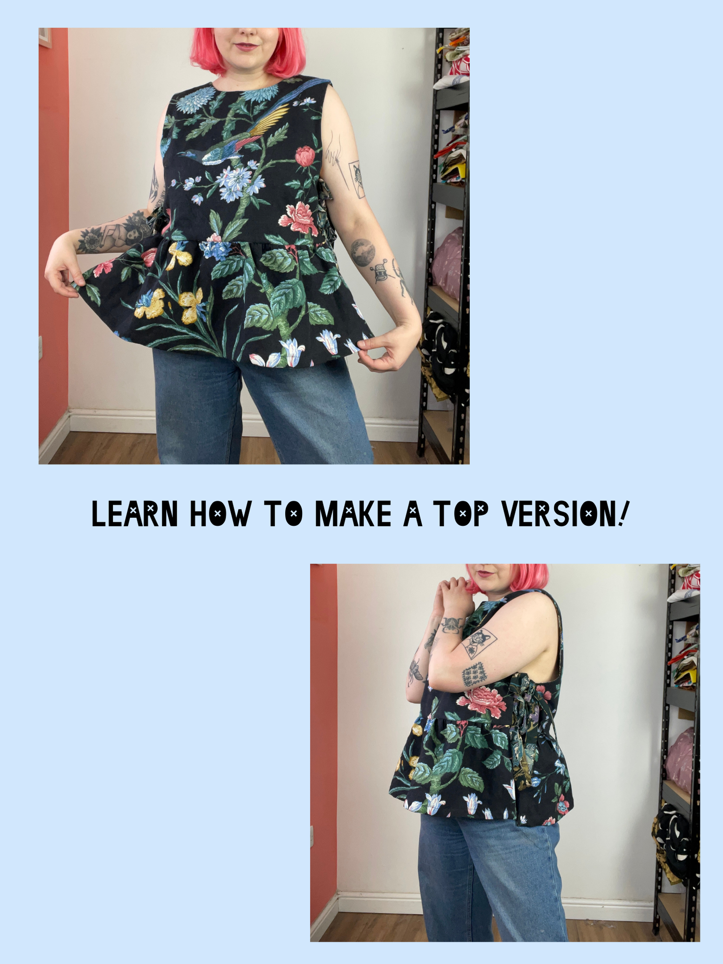 The Kitty Apron Dress Pattern PDF - Sizes XS-5XL