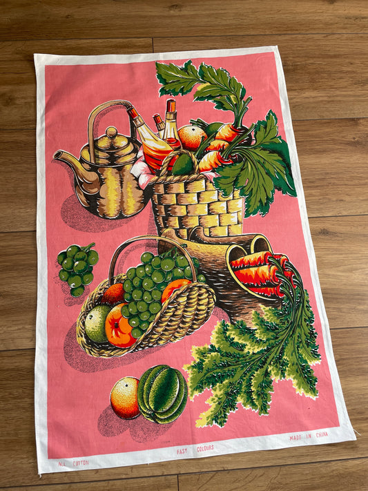 Tea Towel Kit - Coral Picnic