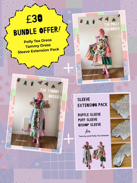 Polly Tea, Tammy and Sleeve Extension Pack Bundle