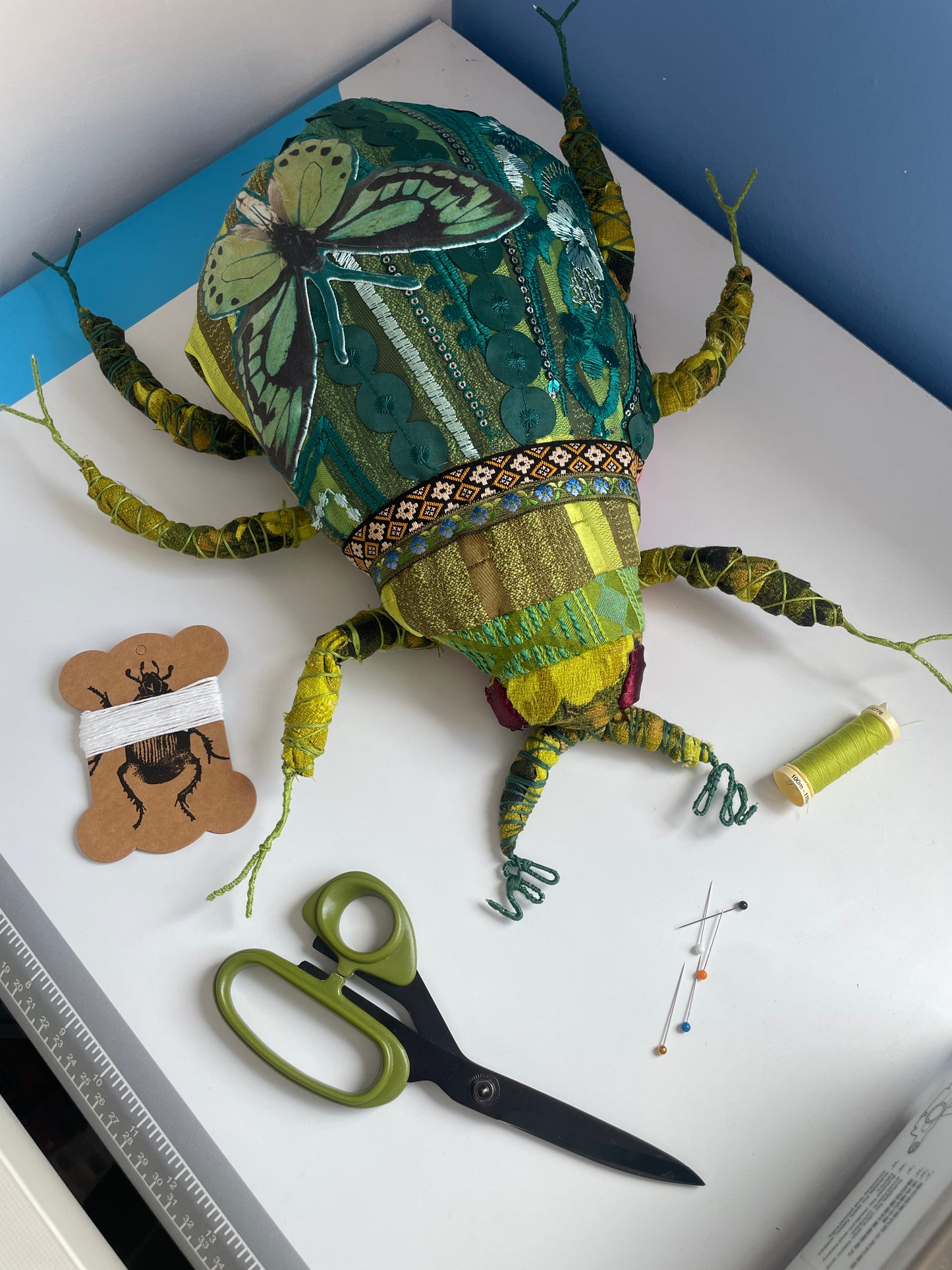 Scrappy Textile Bug Guts
