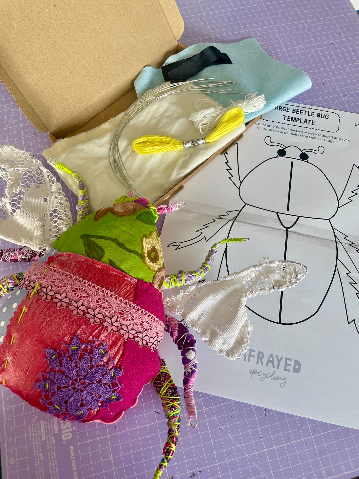 Small Scrappy Beetle Bug Kit (including online tutorial!)