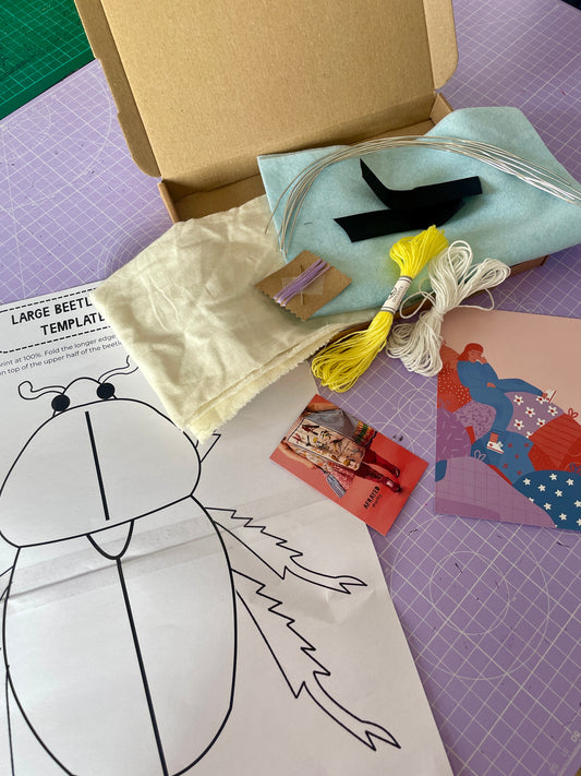 Small Scrappy Beetle Bug Kit (including online tutorial!)