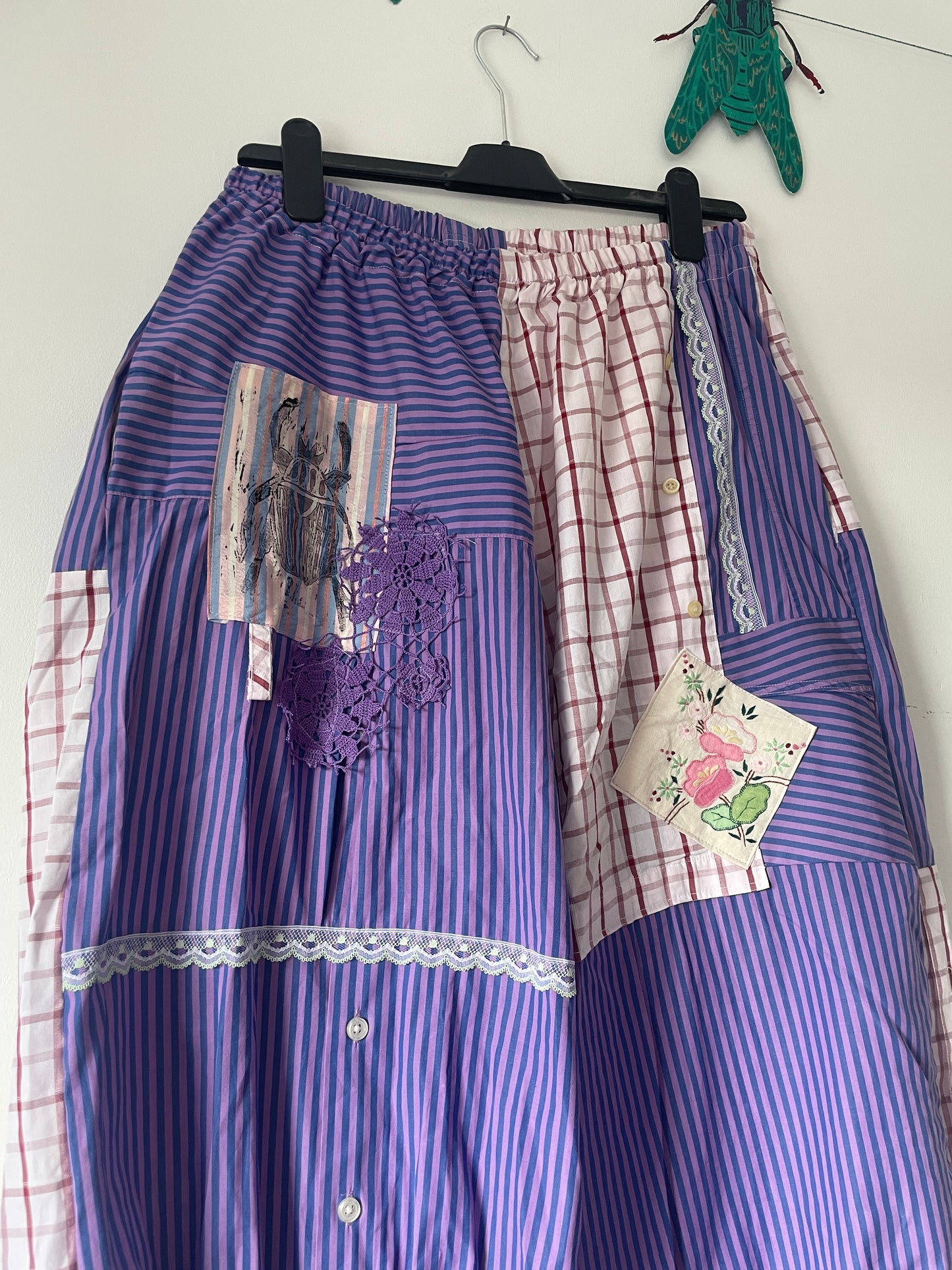 Upcycled Bloomer Trousers Men's Shirts - Size Large