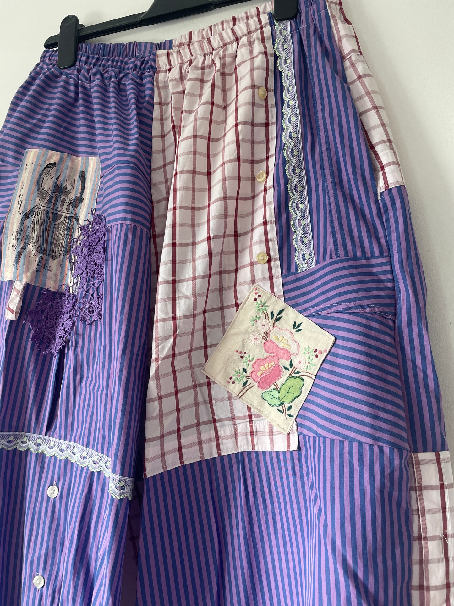 Upcycled Bloomer Trousers Men's Shirts - Size Large
