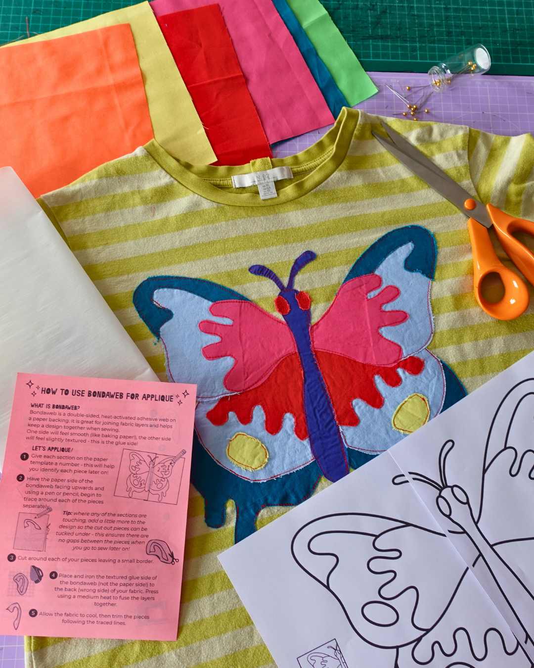 Large Disco Bugs Appliqué Sewing Kit