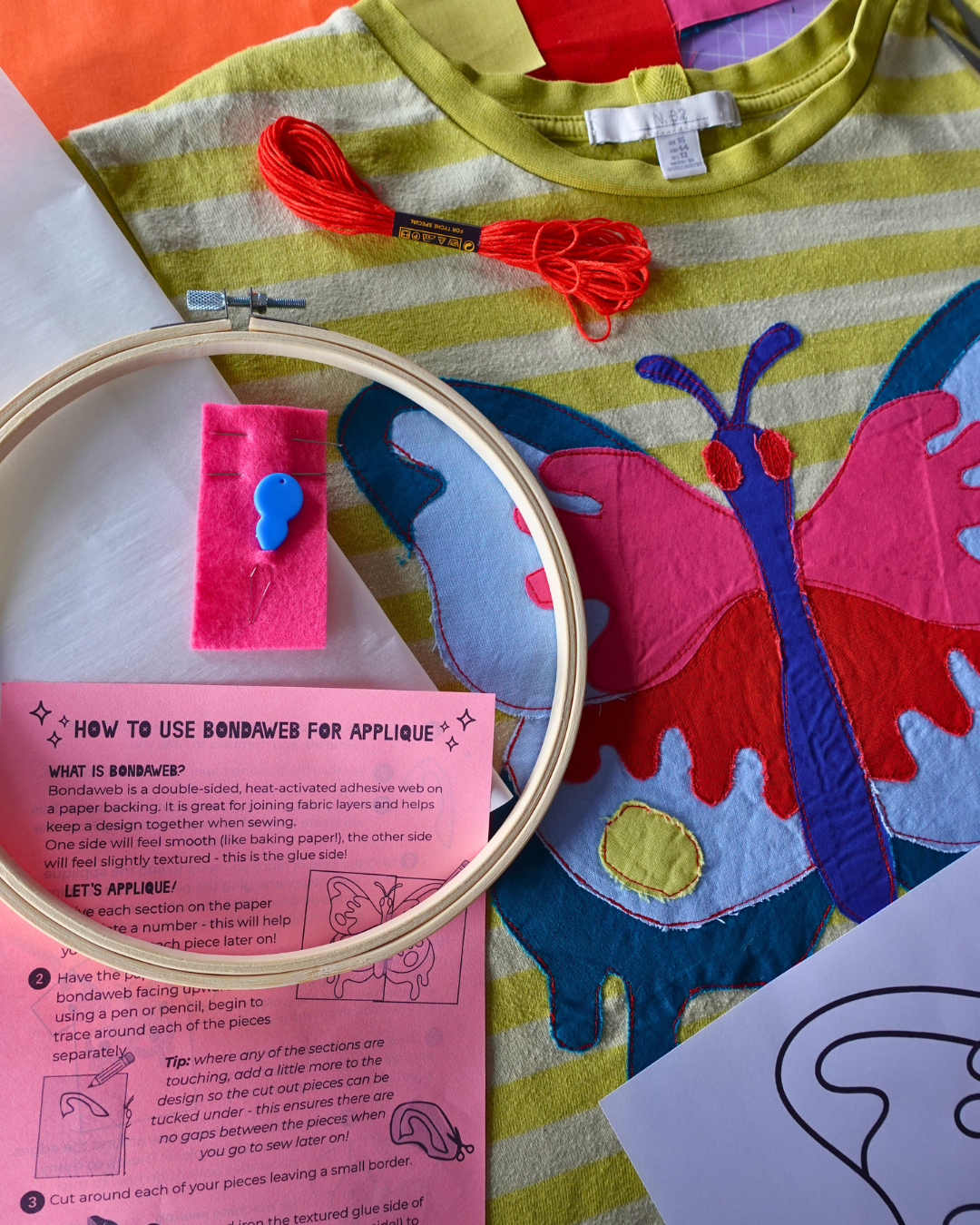 Large Disco Bugs Appliqué Sewing Kit