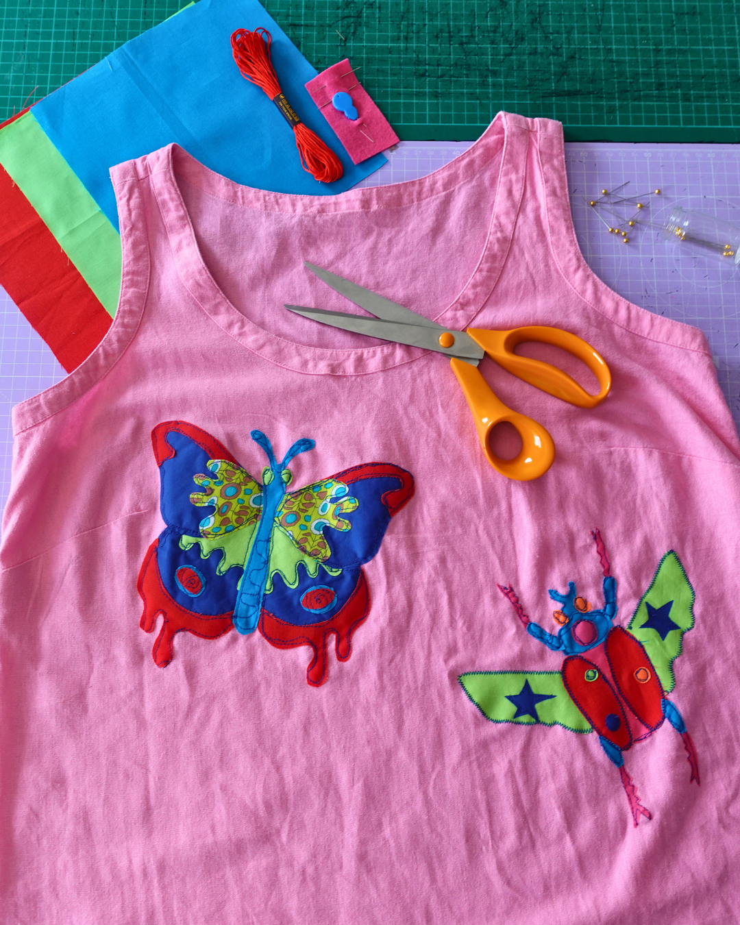 Small Disco Bugs Appliqué Hand Sewing Kit