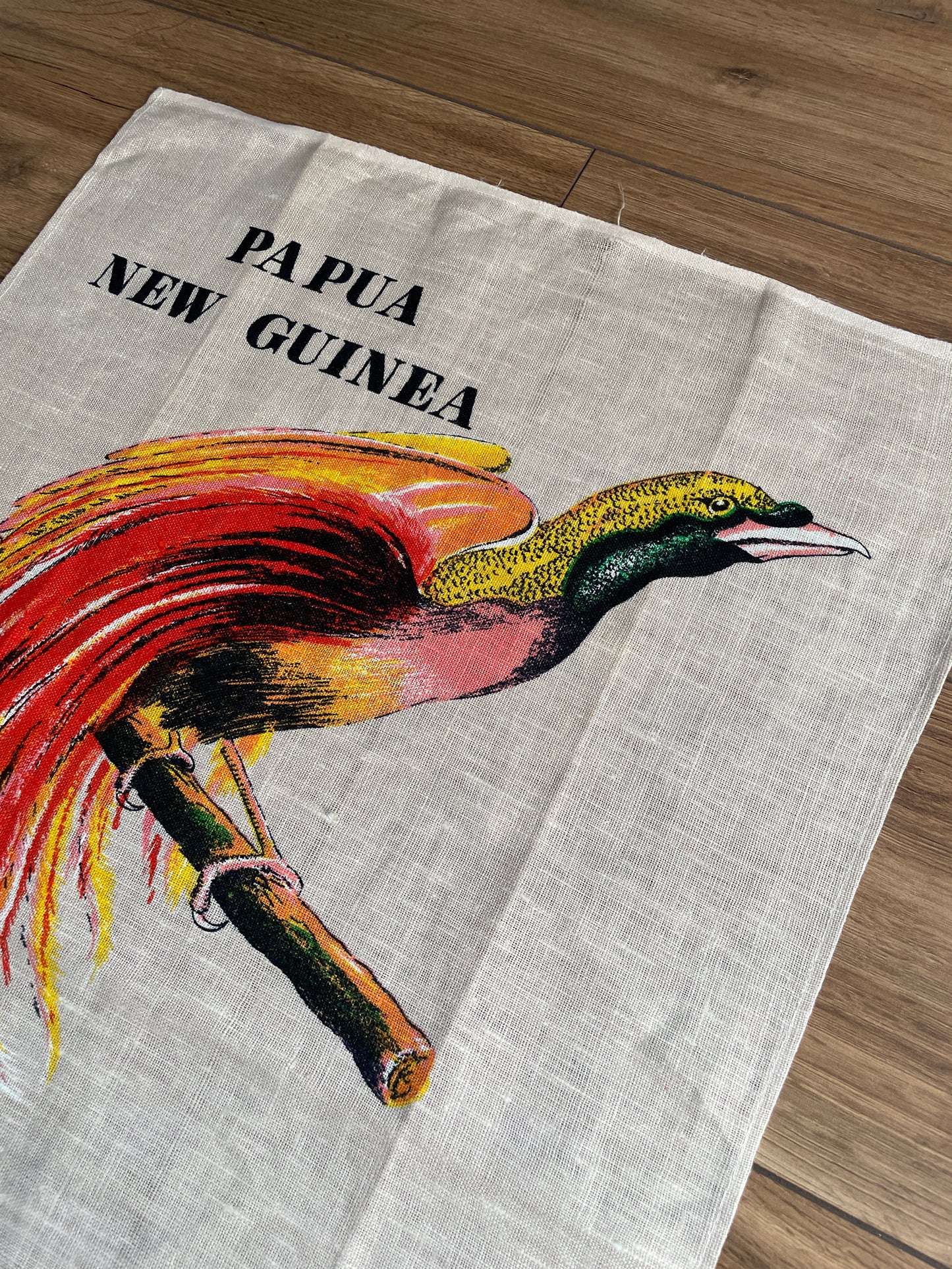 Tea Towel Kit - Red Plumed Bird of Paradise