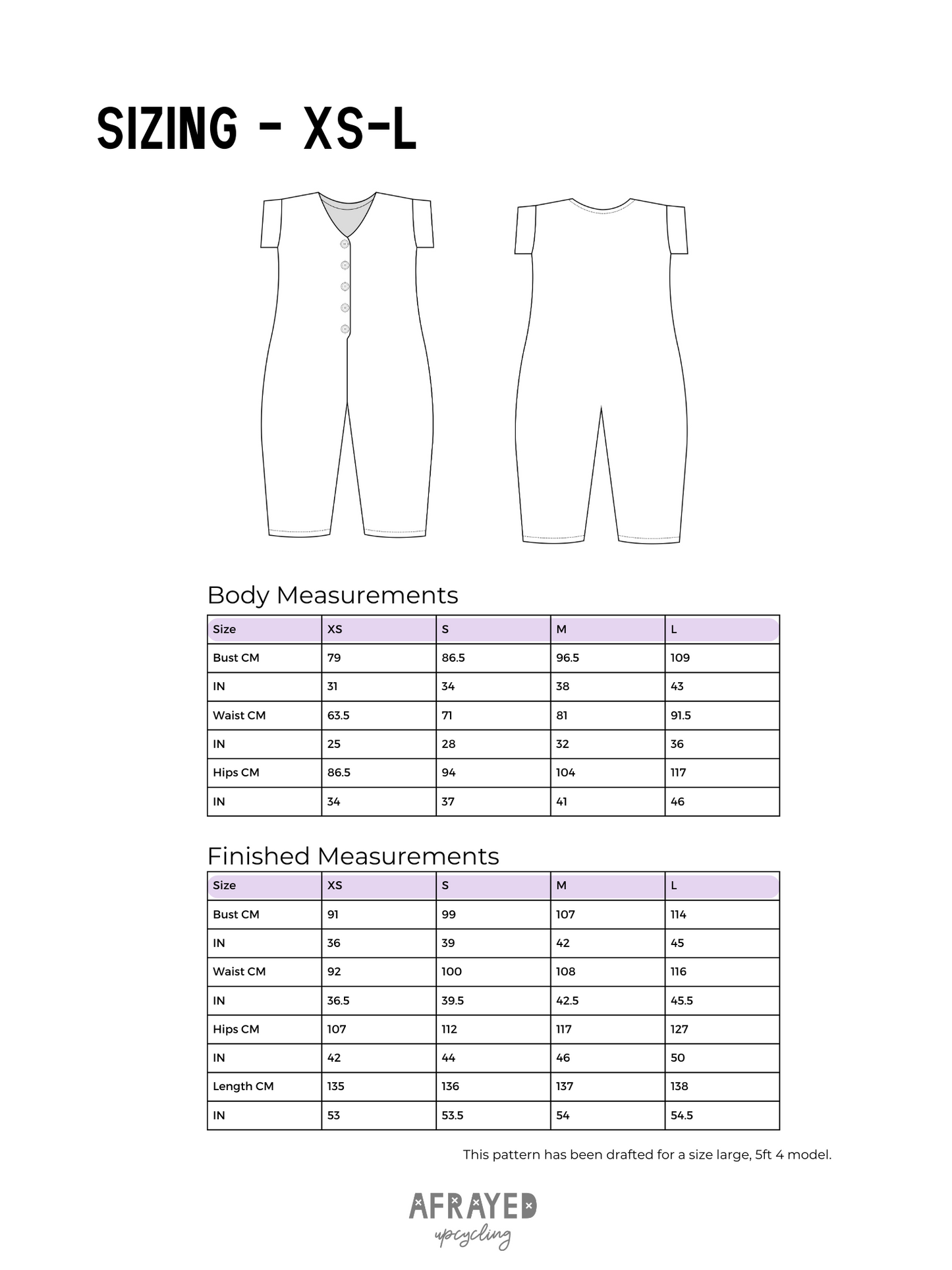 The Beryl Jumpsuit Pattern PDF - Sizes XS-5XL