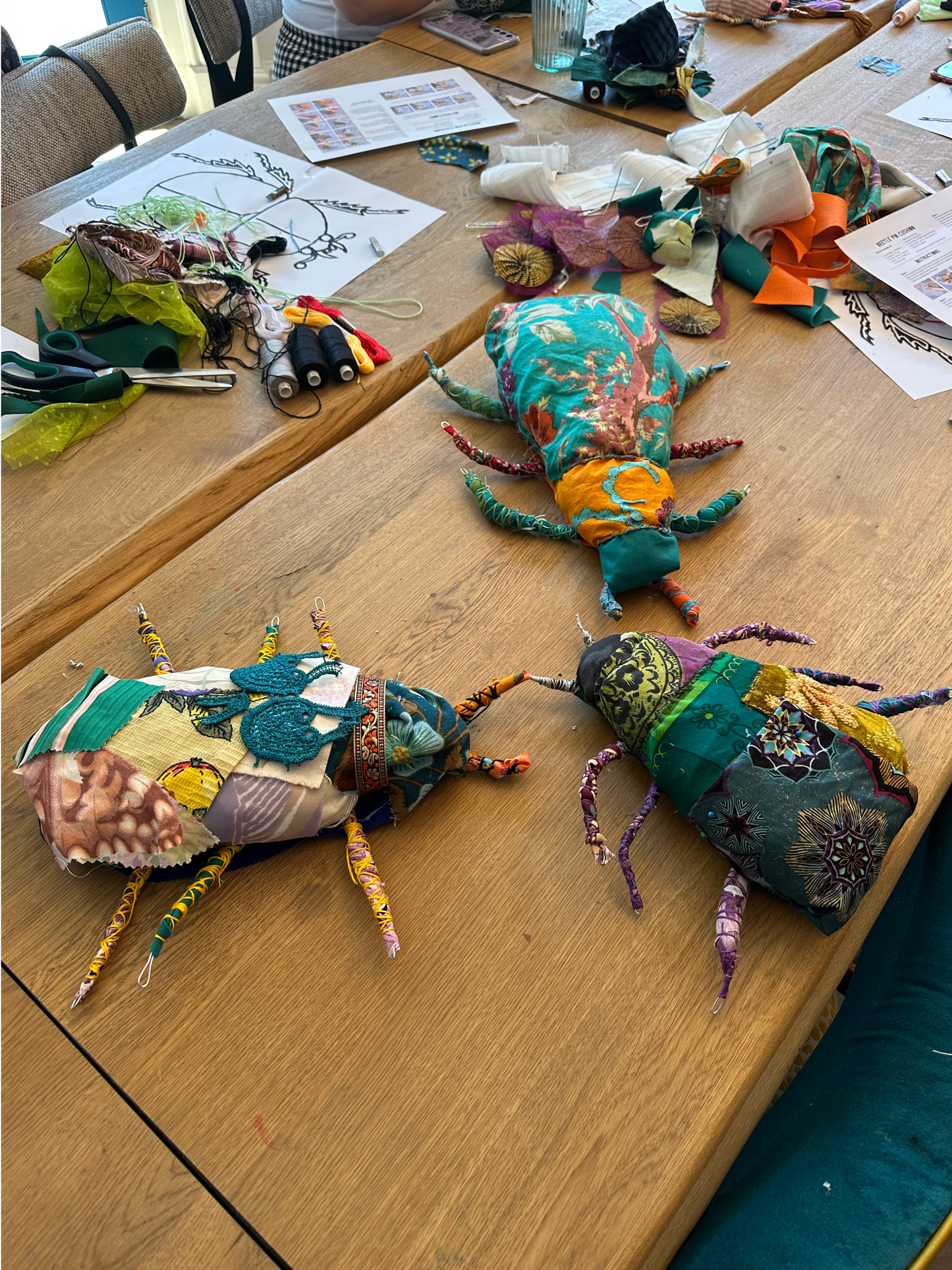 CRAFT NIGHT KIT! - Fabric Beetle Bug Sewing Kit (minimum 2 kits)