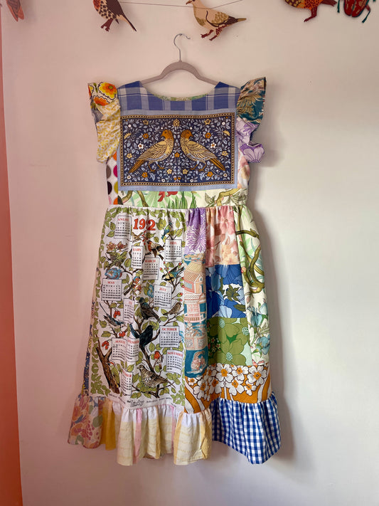 Bird Calendar Tammy Dress - Size Medium