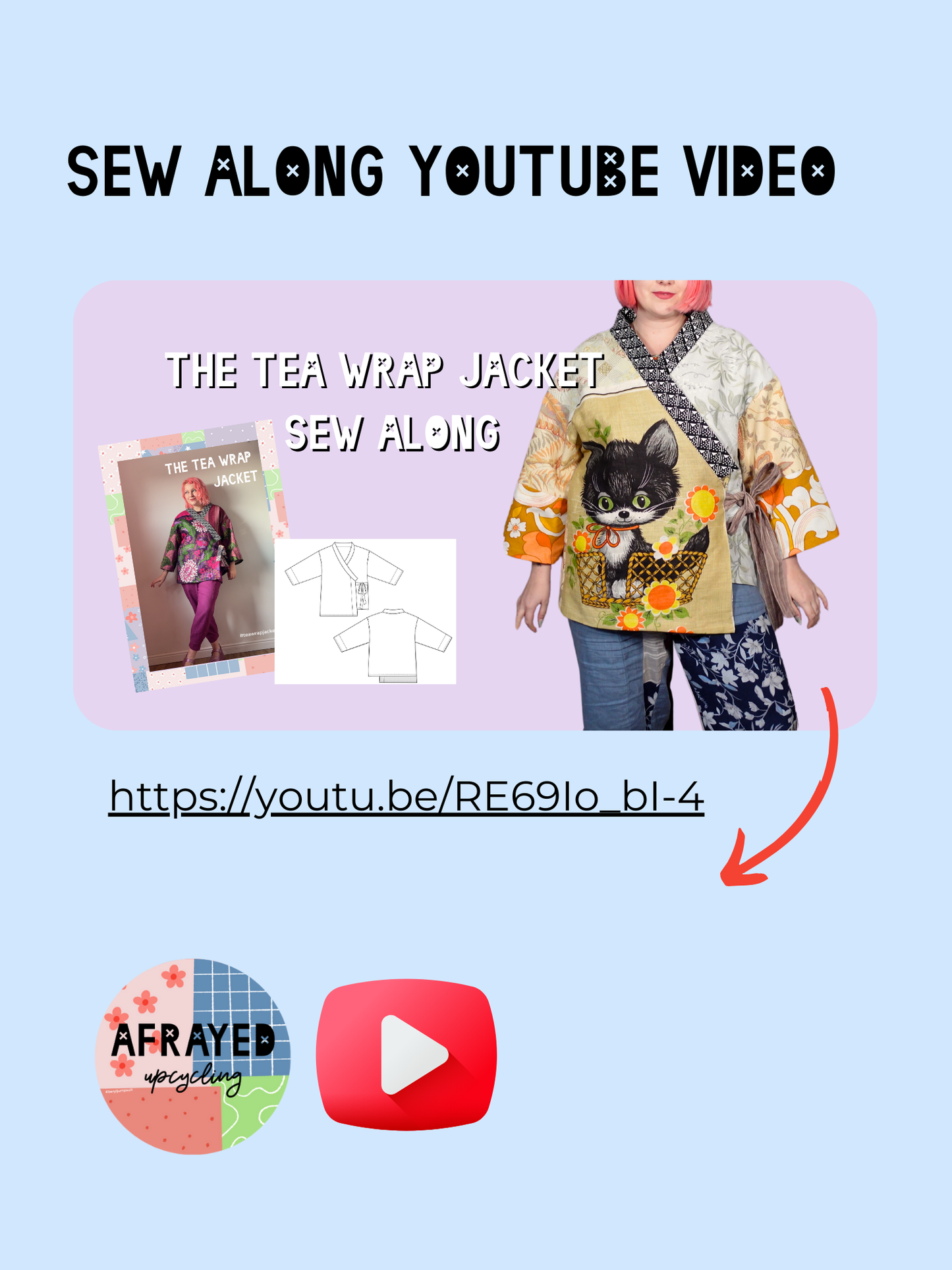 Tea Wrap Jacket Pattern PDF - Sizes S-5XL