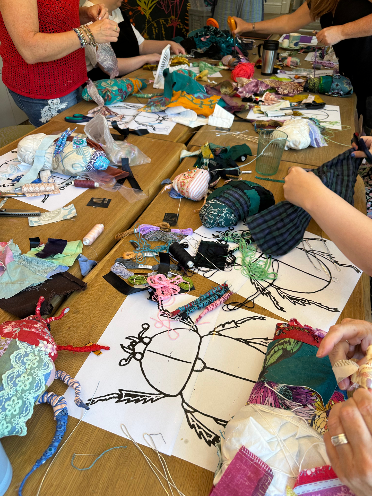 CRAFT NIGHT KIT! - Fabric Beetle Bug Sewing Kit (minimum 2 kits)