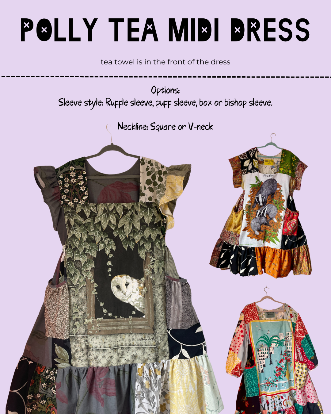 Tea Towel Custom Garment - Mushroom Patch