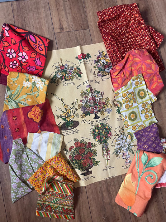 Tea Towel Custom Garment - Flower Arrangement