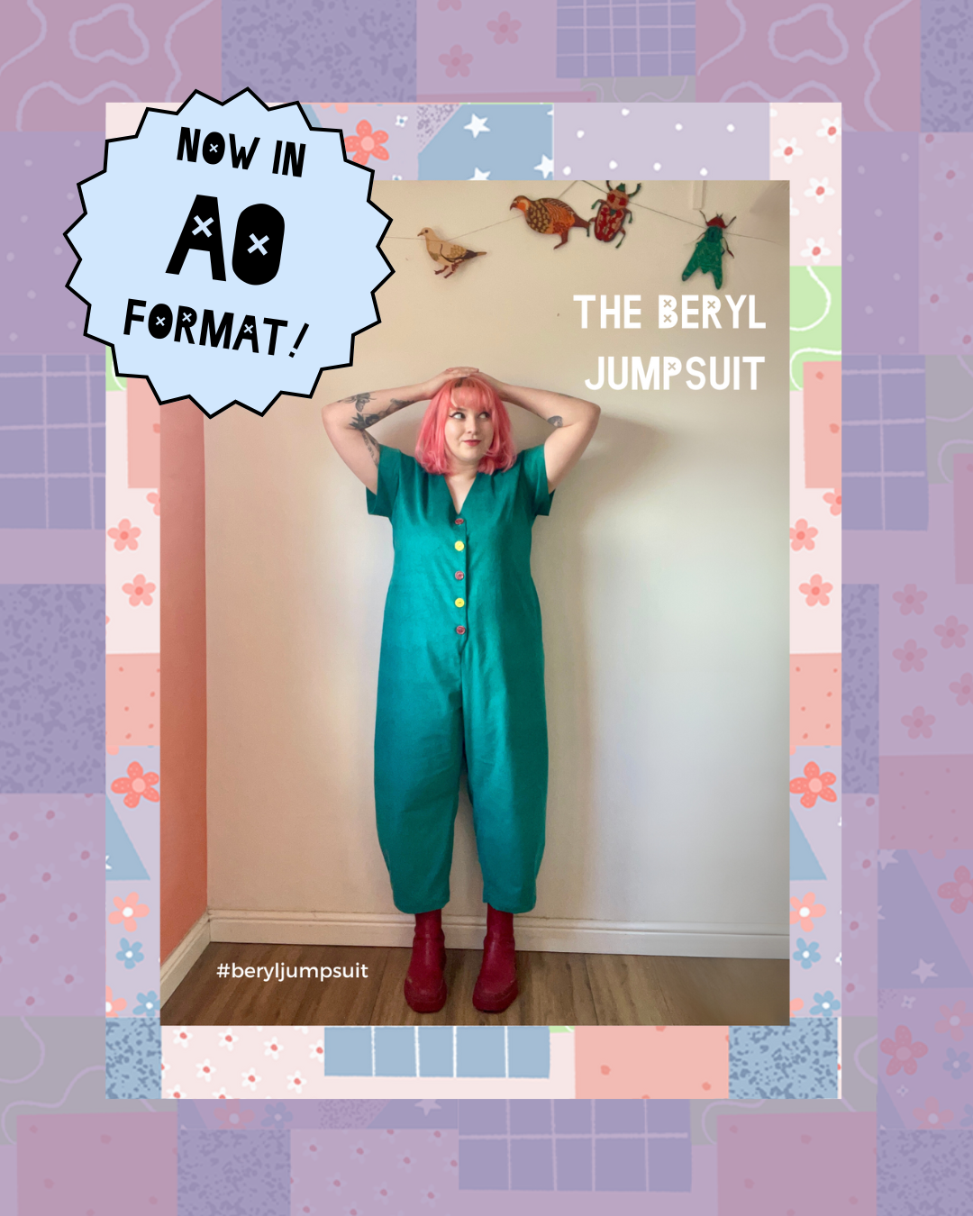 The Beryl Jumpsuit Pattern PDF - Sizes XS-5XL