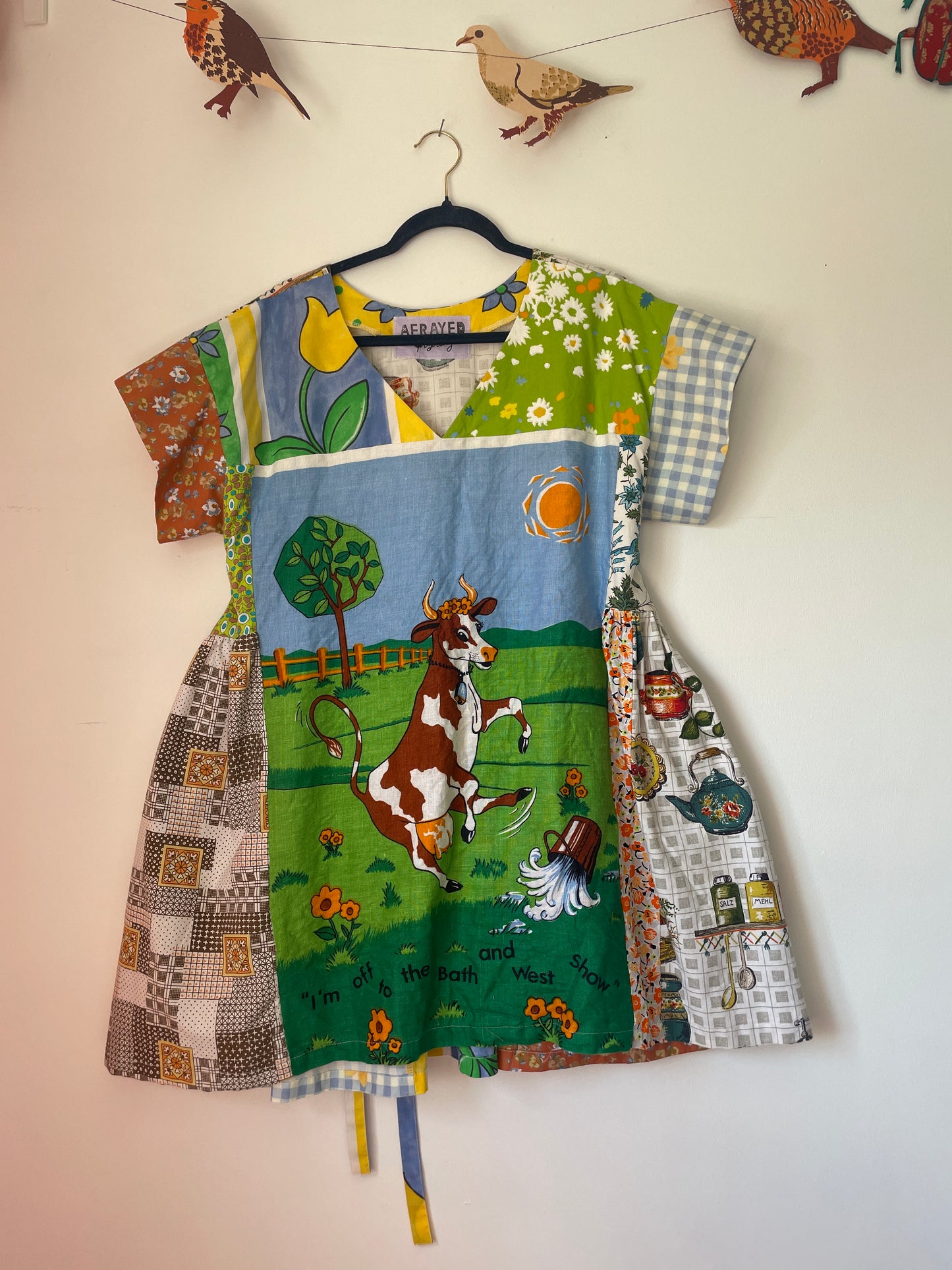 Happy Cow Mini Joy Dress  - Size Large