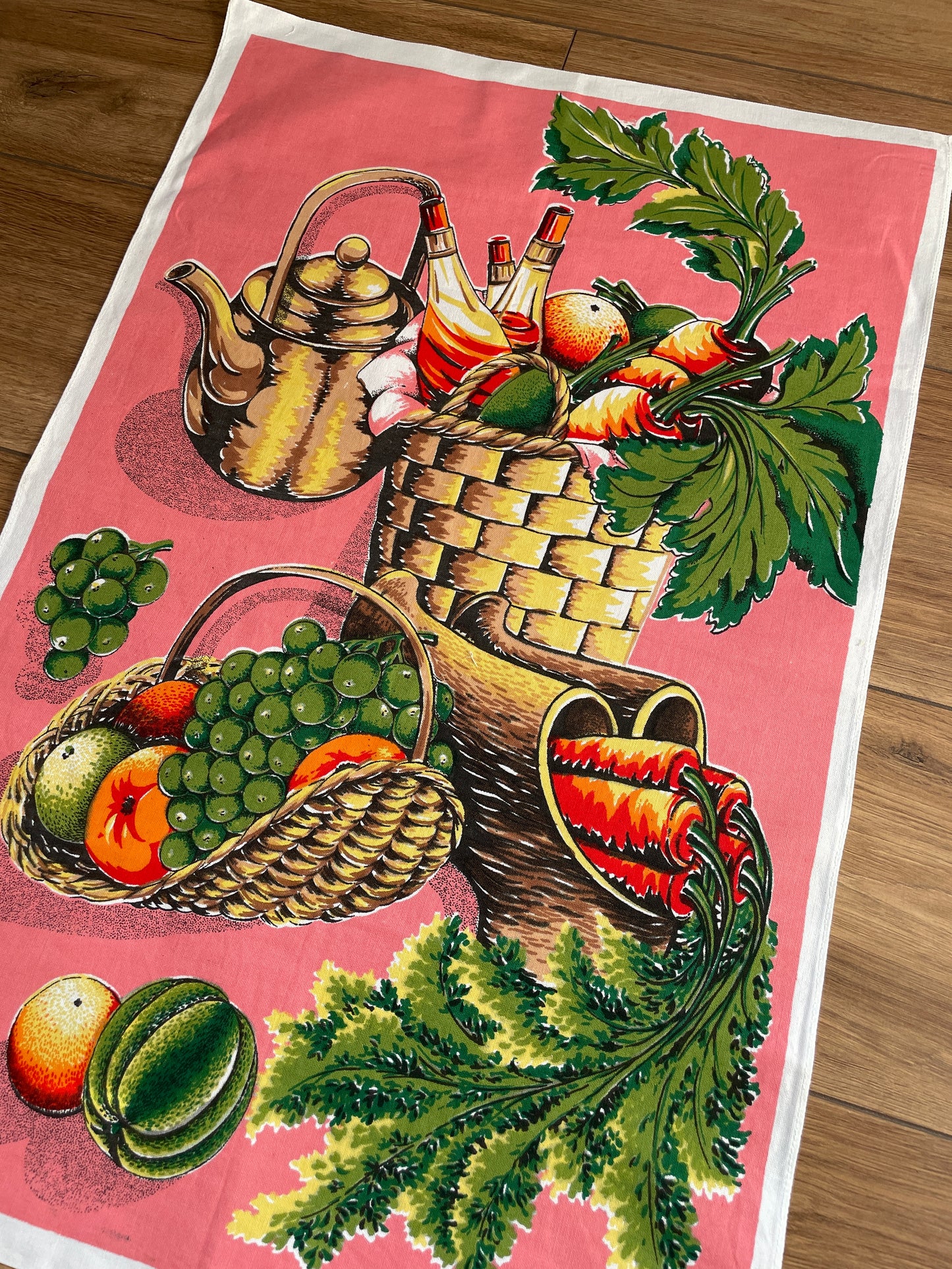 Tea Towel Kit - Coral Picnic