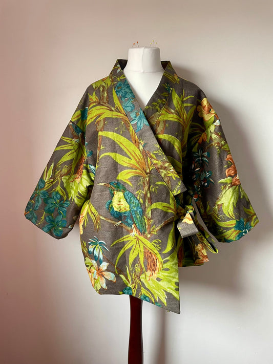 Wrap Jacket Tropical Holiday - Size L
