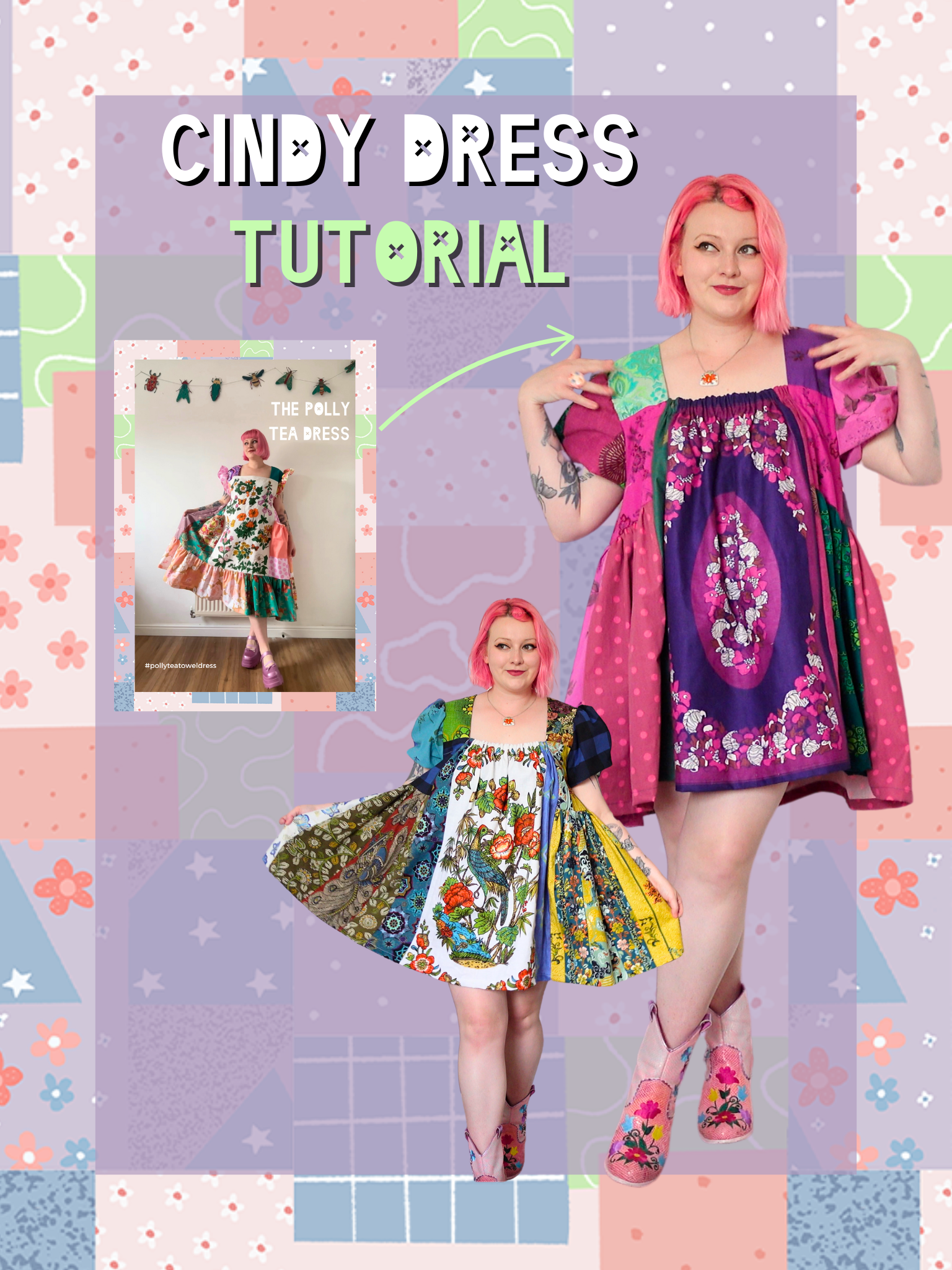 Cindy Hack Cindy Dress PATTERN HACK TUTORIAL - Video only – AFRAYED Upcycling