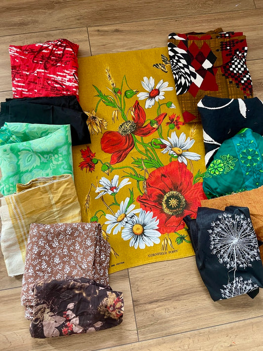 Tea Towel Custom Garment - Golden Garden