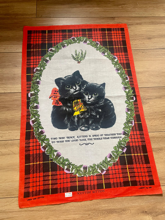 Tea Towel Kit - Scottish Kittens