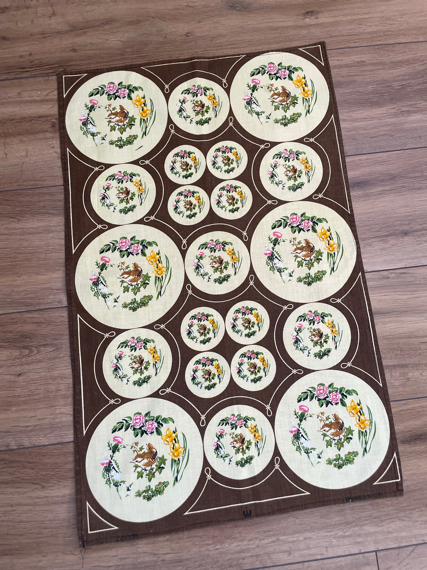 Tea Towel Kit - Bird China Plates