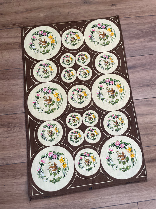 Tea Towel Kit - Bird China Plates
