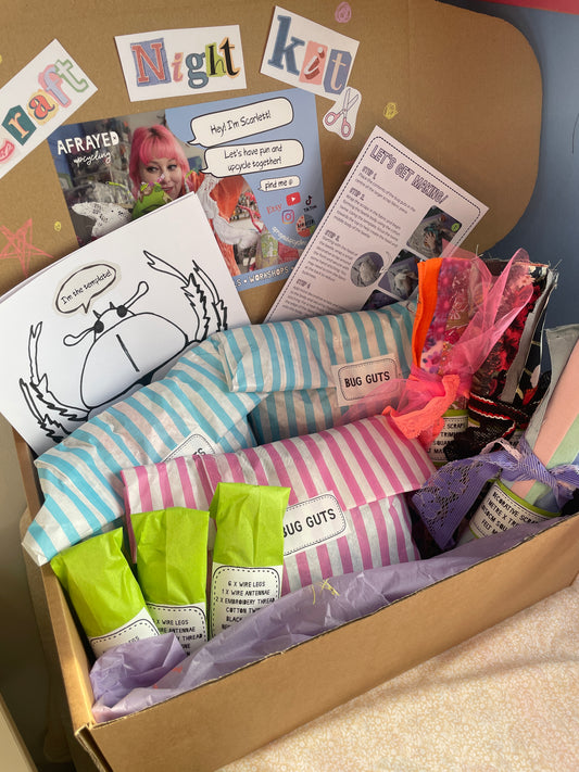 CRAFT NIGHT KIT! - Fabric Beetle Bug Sewing Kit (minimum 2 kits)