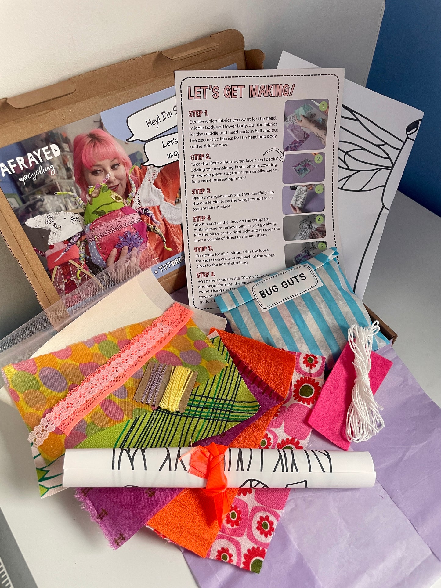 Fabric Dragonfly Sewing Kit