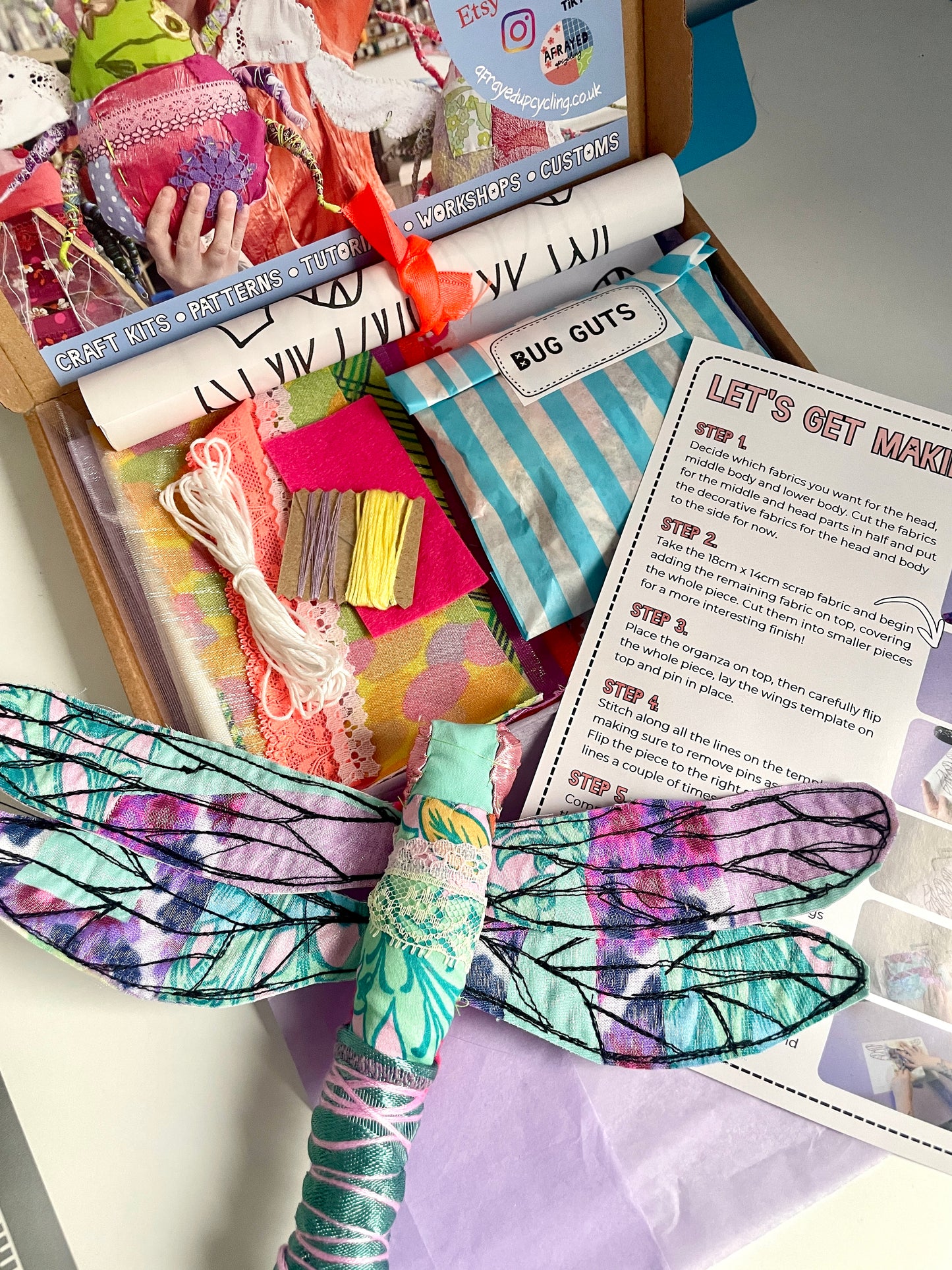 Fabric Dragonfly Sewing Kit