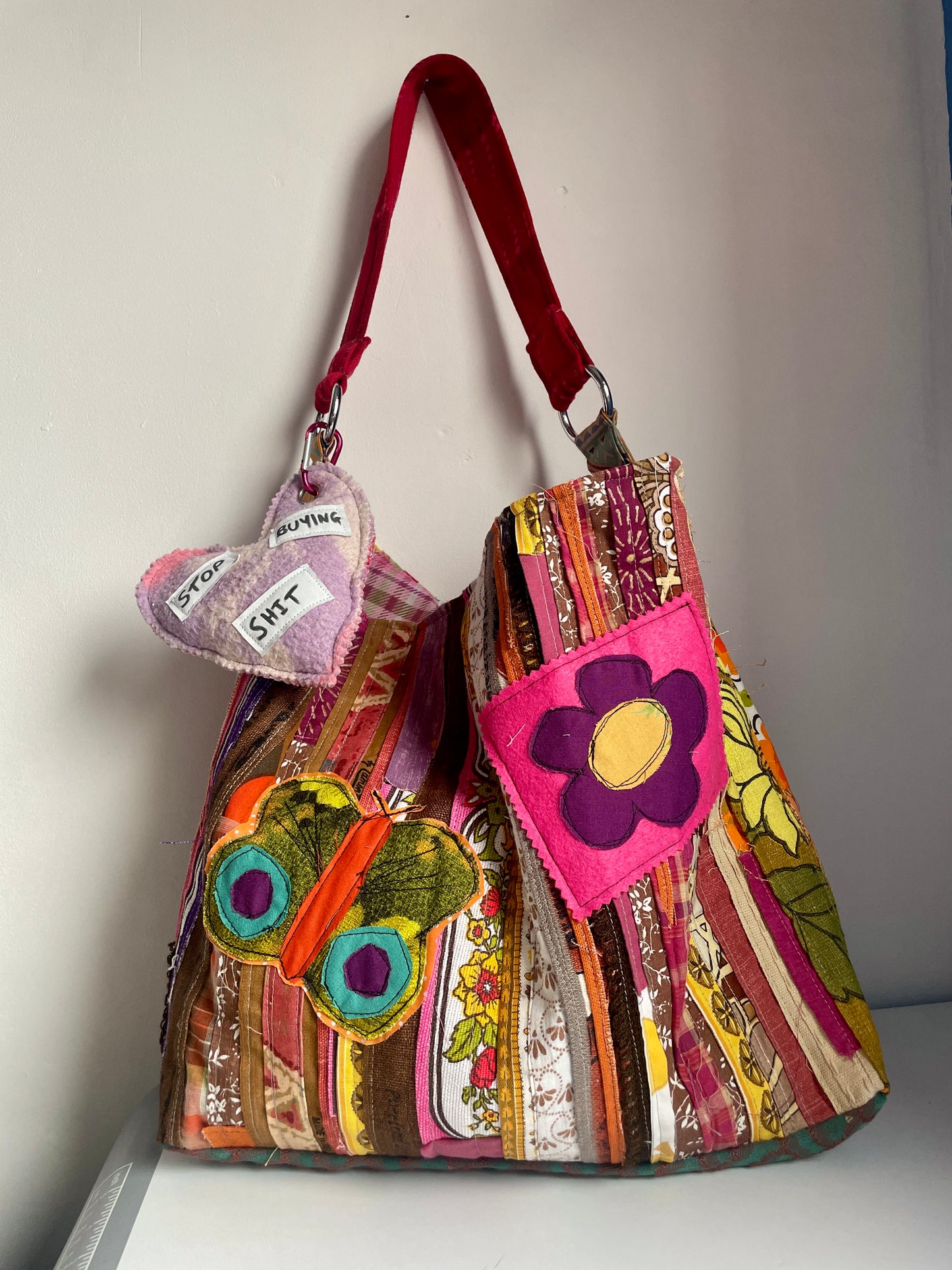 Scrappy Patch Bag - Retro Butterfly