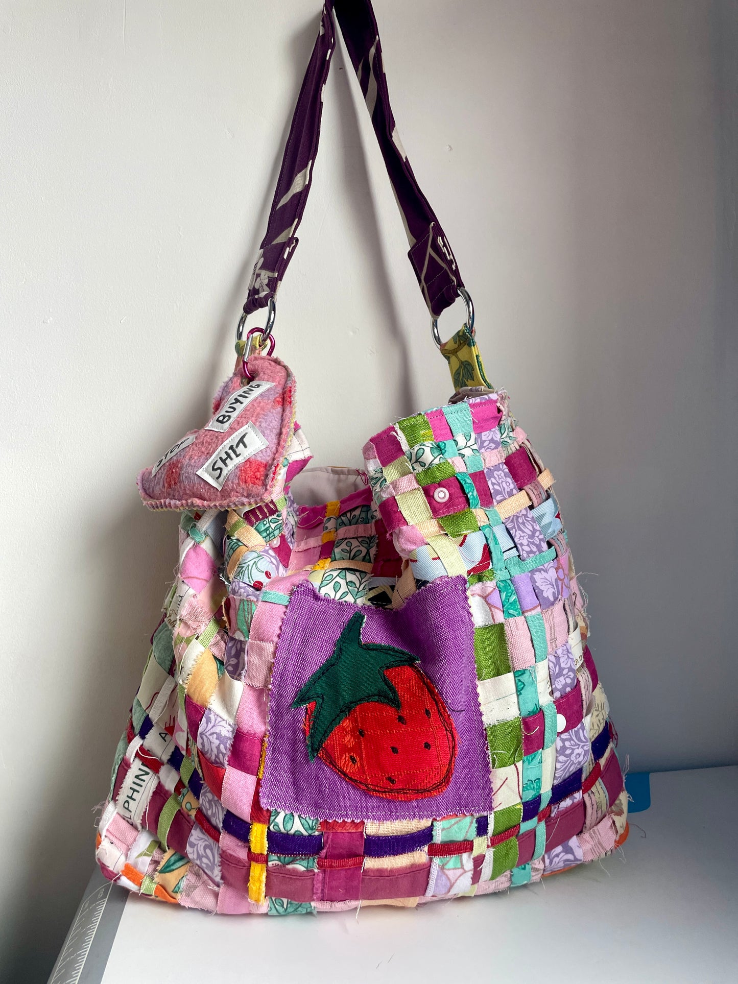 Scrappy Patch Bag -Strawberry Picnic