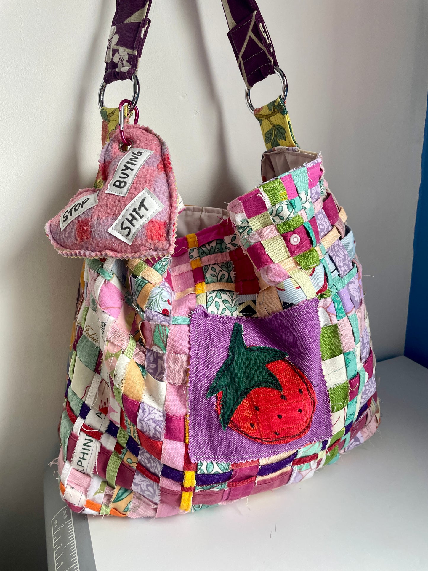 Scrappy Patch Bag -Strawberry Picnic