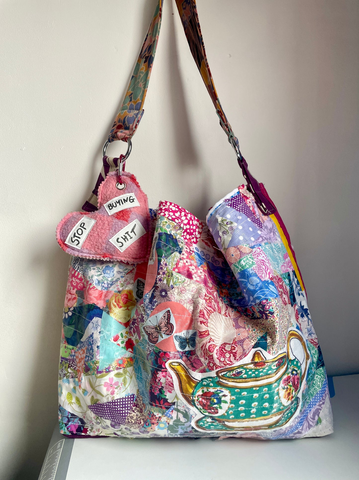 Scrappy Patch Bag -Shimmery Teapot