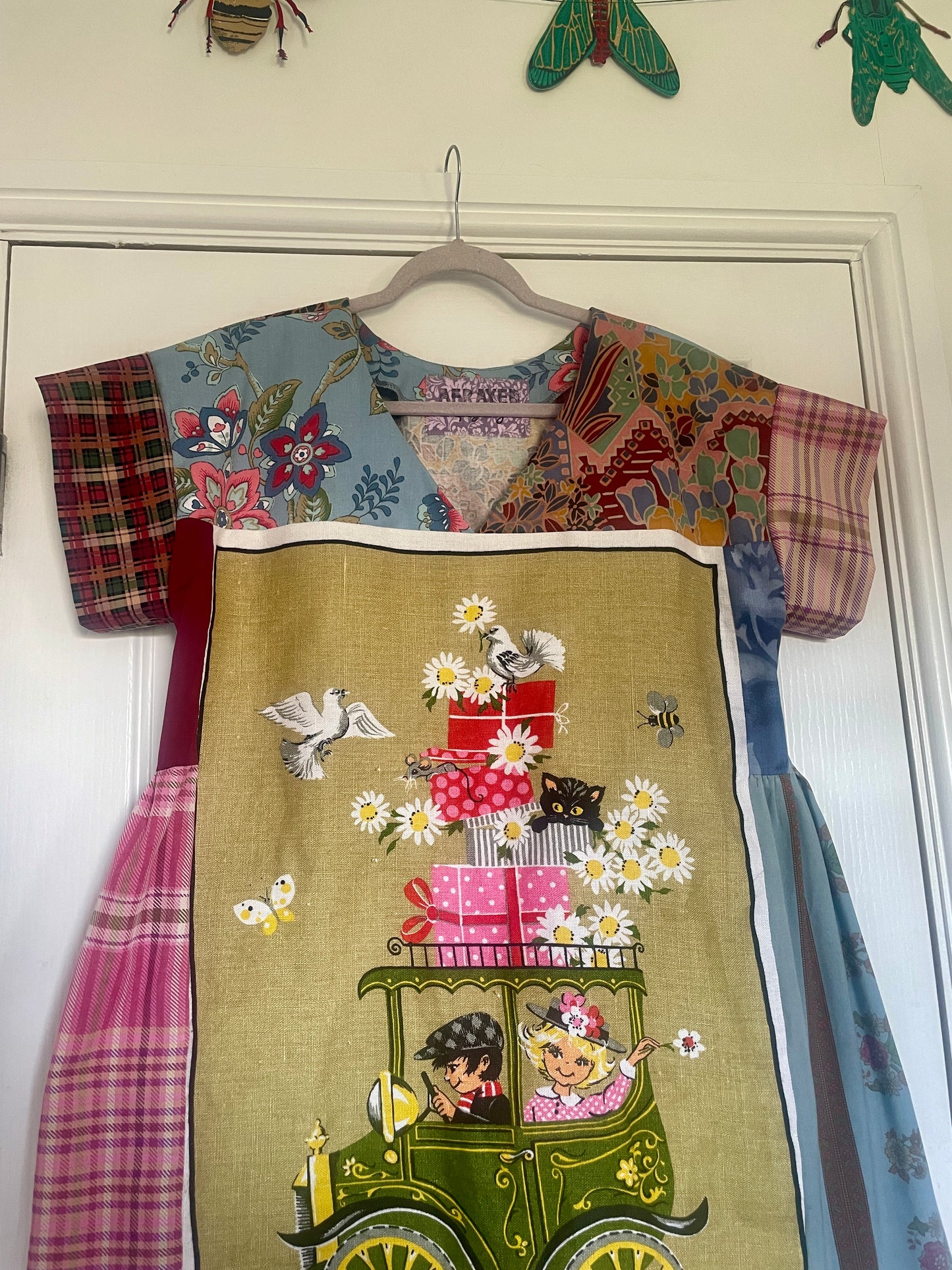 'Just Married' Joy Mini Tea Towel Dress  - Size Large
