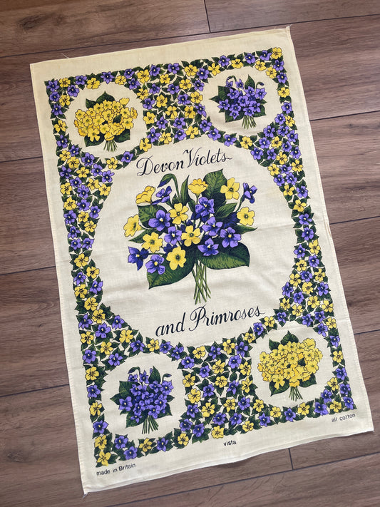 Tea Towel Kit - Yellow Violets