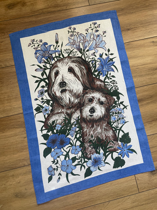Tea Towel Kit - Flower Puppies
