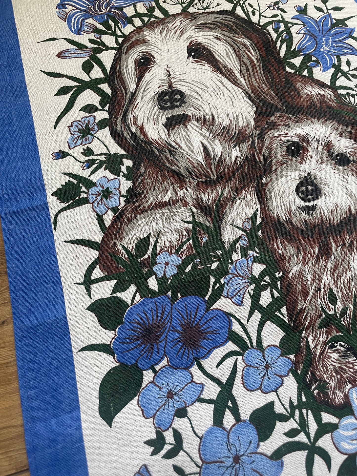 Tea Towel Kit - Flower Puppies