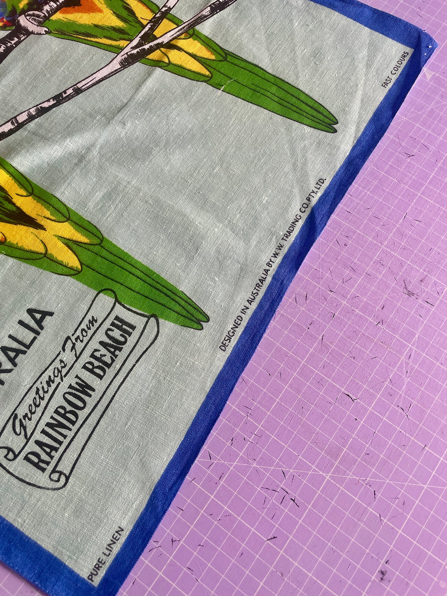 Tea Towel Kit - Rainbow Lorikeets