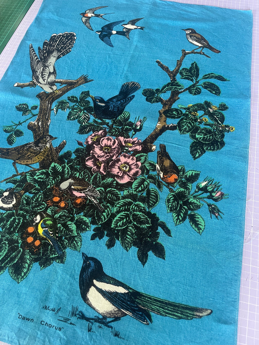Tea Towel Kit - Blue Birdies