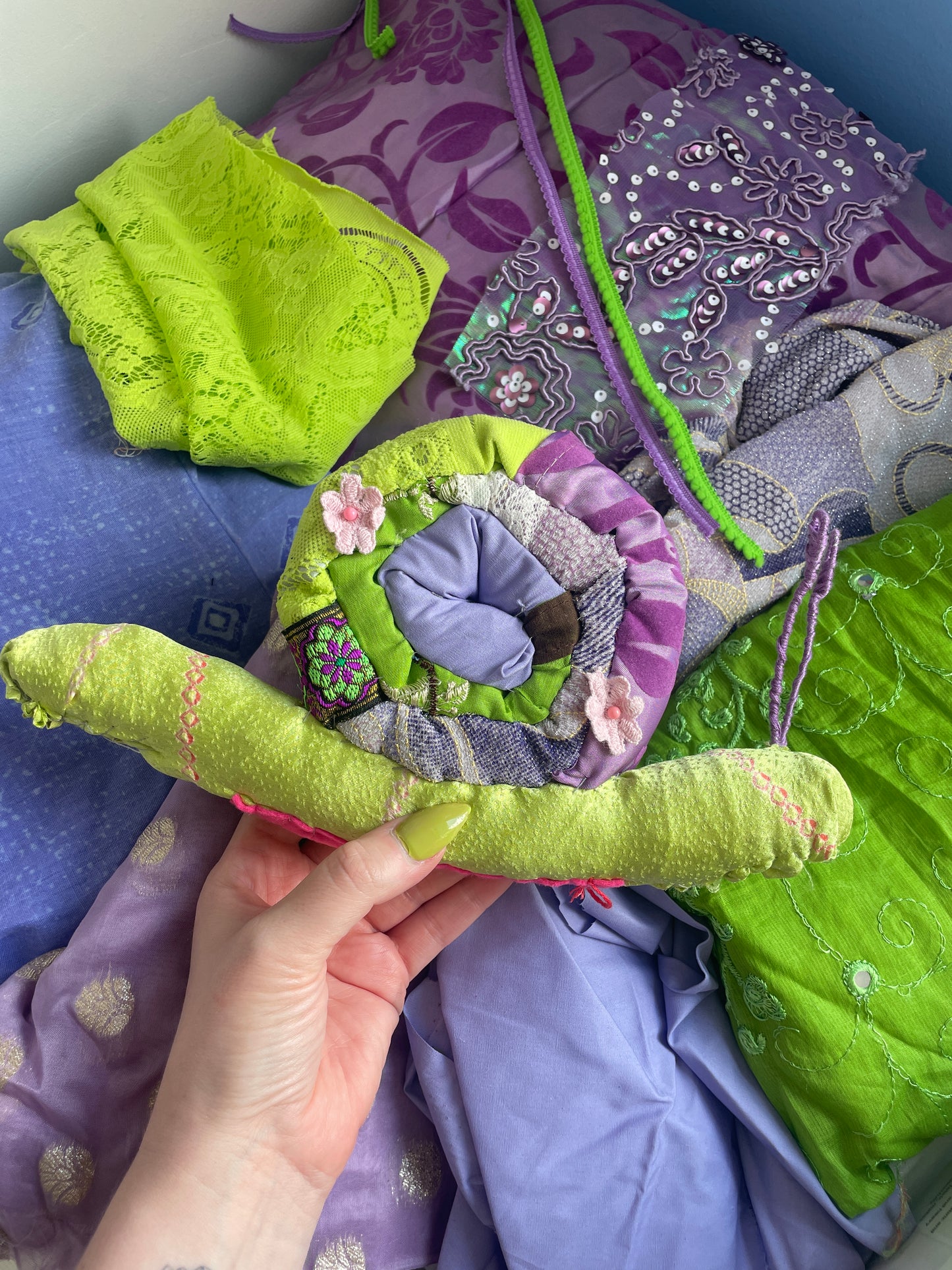 Fabric Snail Sewing Kit - different colours available!