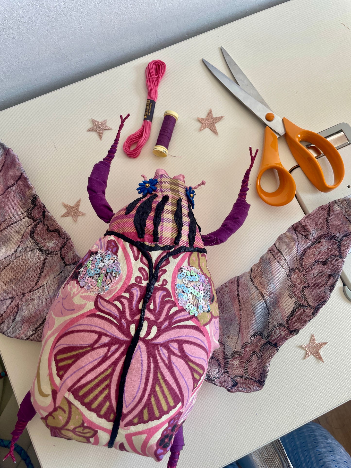 Fabric Beetle Bug Sewing Kit - different colours available!