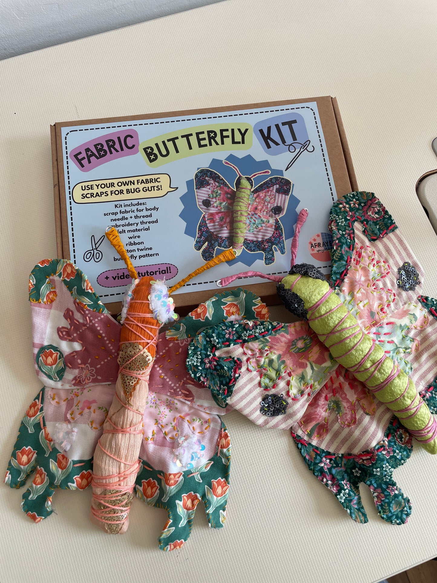 Fabric Butterfly Sewing Kit - different colours available!